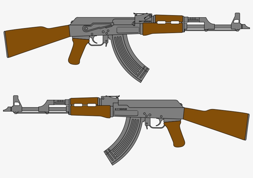 Ak 47 Png - Ak 47 Drawing Png, transparent png #848958