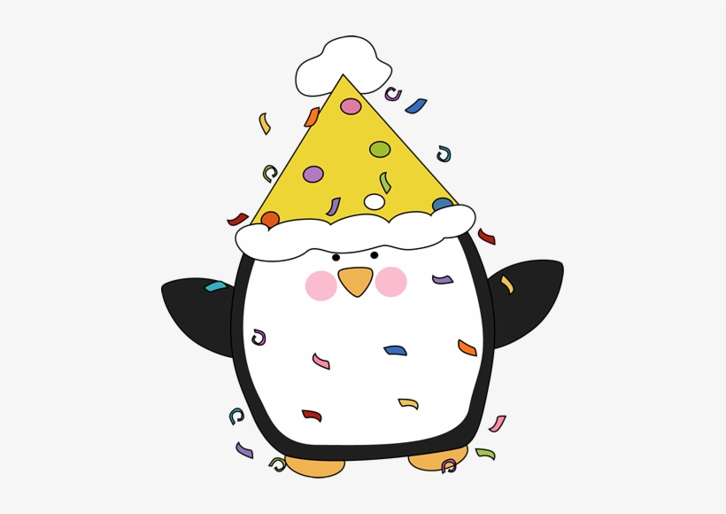 Birthday Hat Clipart Birthday Party Clip Art Party - Penguin With Party Hat, transparent png #849026