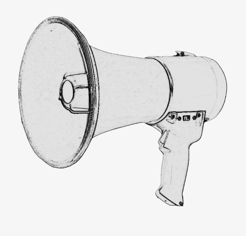 Cheer Megaphone Clipart - Drawing, transparent png #849396