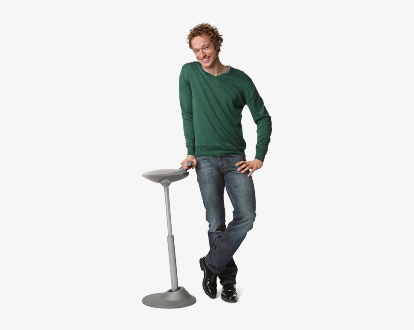 Active Sit Stand Seating - Stand Up Man Png, transparent png #849547