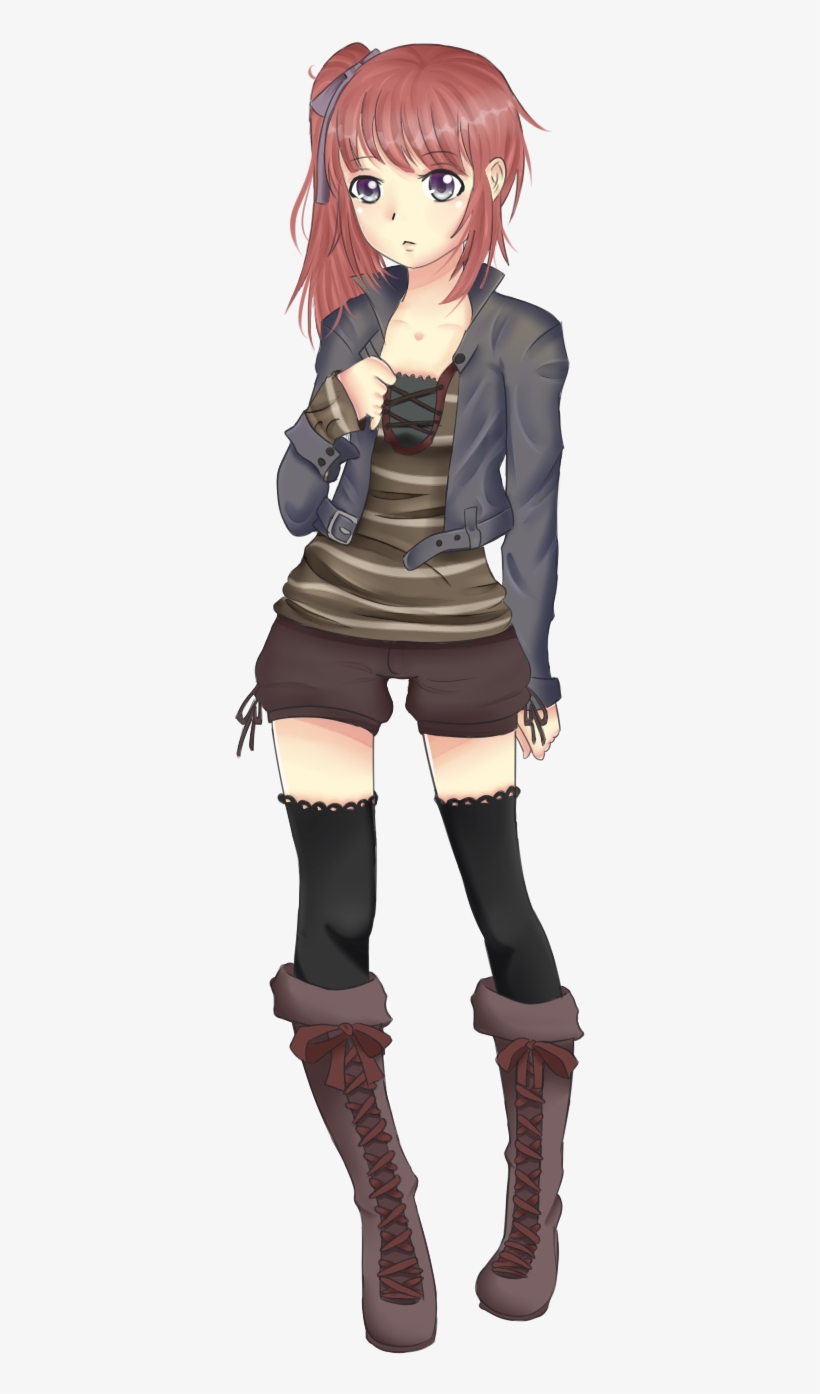 Short Hair Clipart Girl Clipart - Brown Hair Female Anime, transparent png #849638