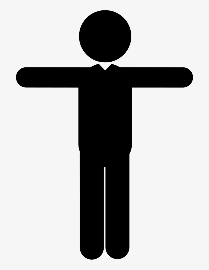 Man Standing With Extended Arms To Sides Comments - Icono Poste Png, transparent png #849813