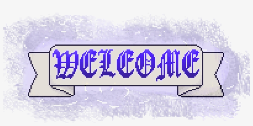 Welcome Banner - Calligraphy, transparent png #8400075