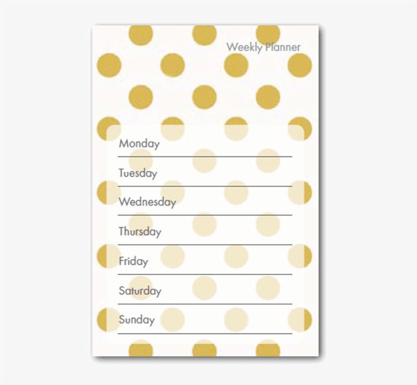 Home / Stationery / Spots & Stripes / Weekly Planner - Circle, transparent png #8400547