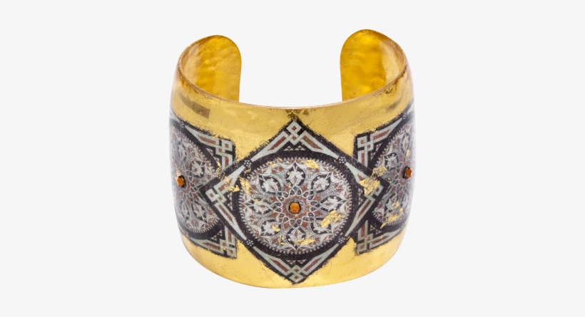 Gold Leaf Moors Cuff - Bangle, transparent png #8400549
