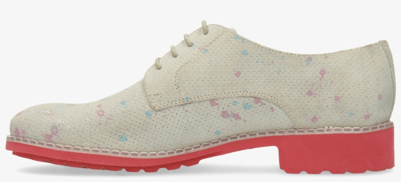 Derby Shoes Ella 11 White Dots Multi - Outdoor Shoe, transparent png #8400613