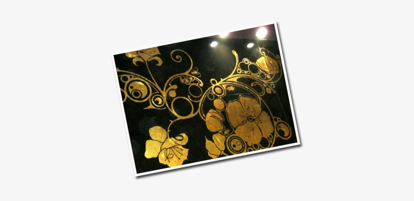 Gold Leaf Gilding - Floral Design, transparent png #8400638