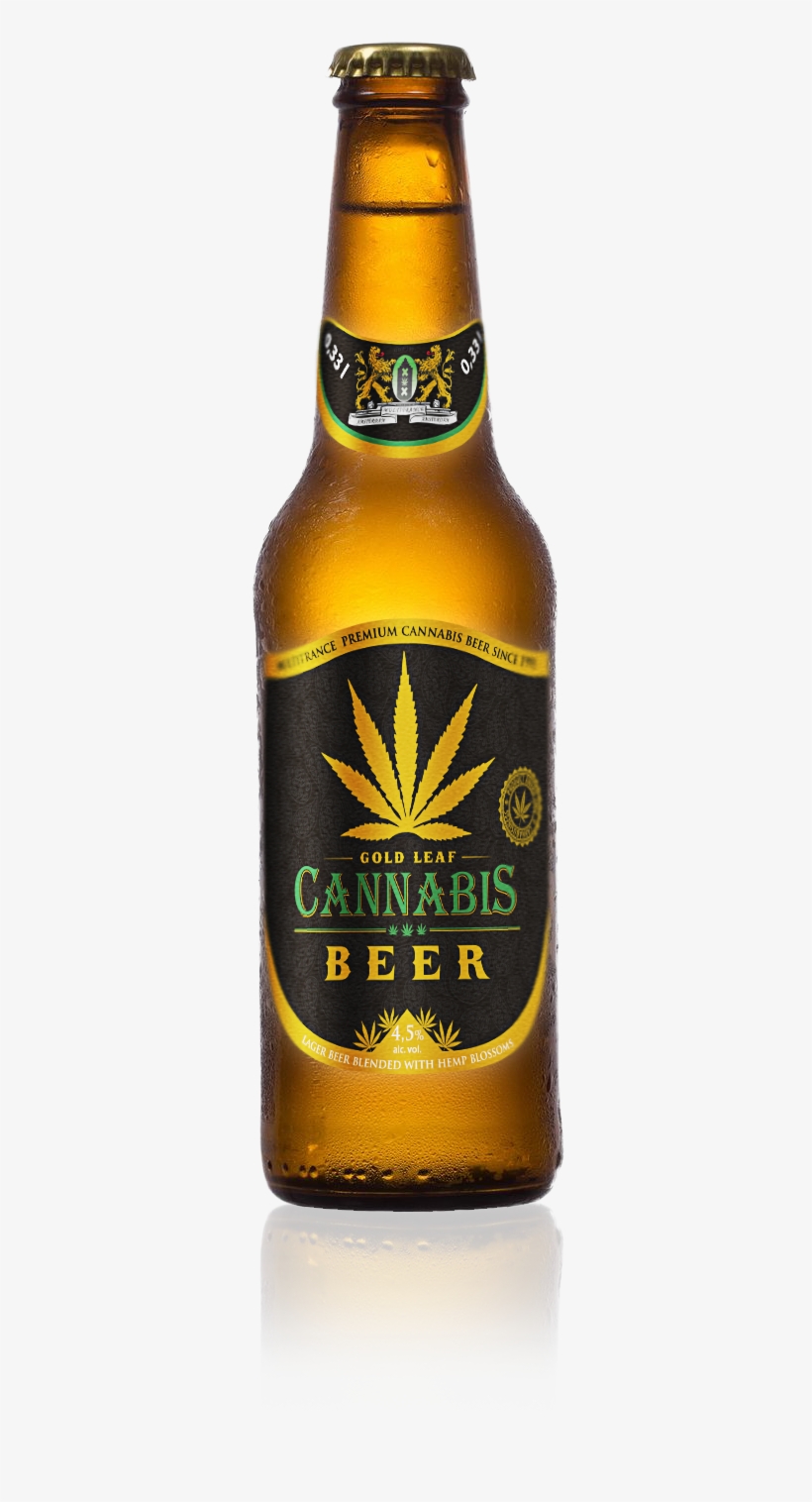Gold Leaf Beer - Beer Bottle, transparent png #8400715