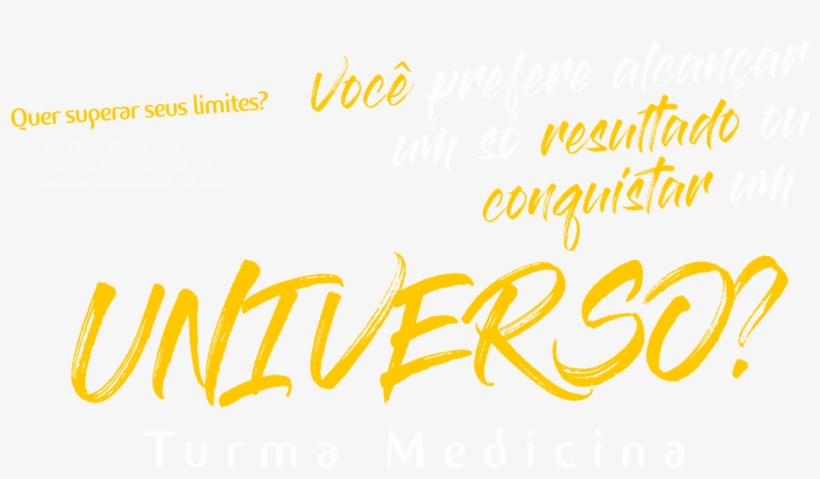 Um Resultado Ou Um Universo - Calligraphy, transparent png #8401770