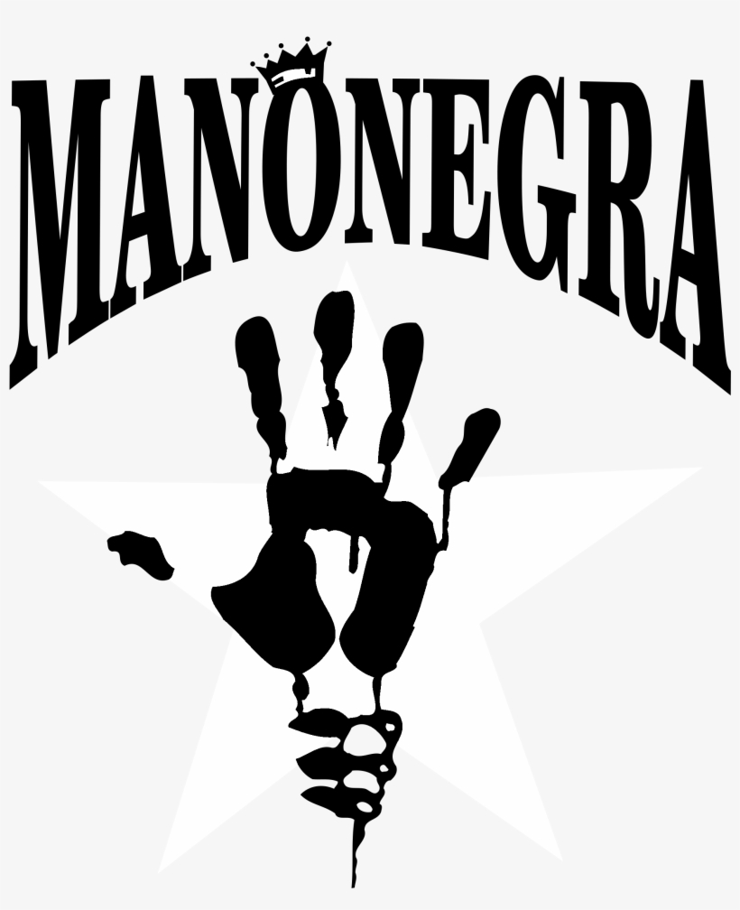 Mano Negra Logo Black And White - Mano Negra, transparent png #8401894