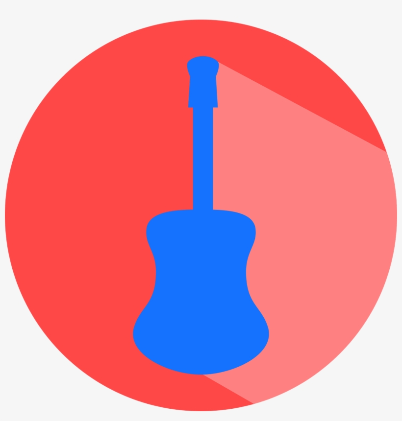Guitar Música Guitar Icon - Icono De Una Guitarra, transparent png #8402412