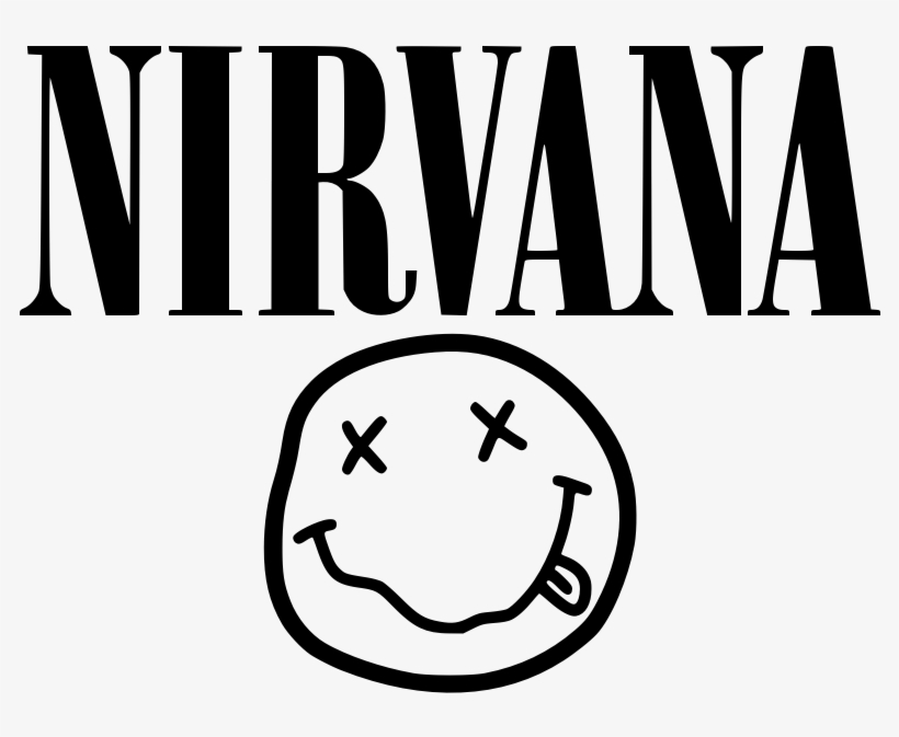 “transparent Nirvana Logo ” - Band Logos Black And White, transparent png #8402489