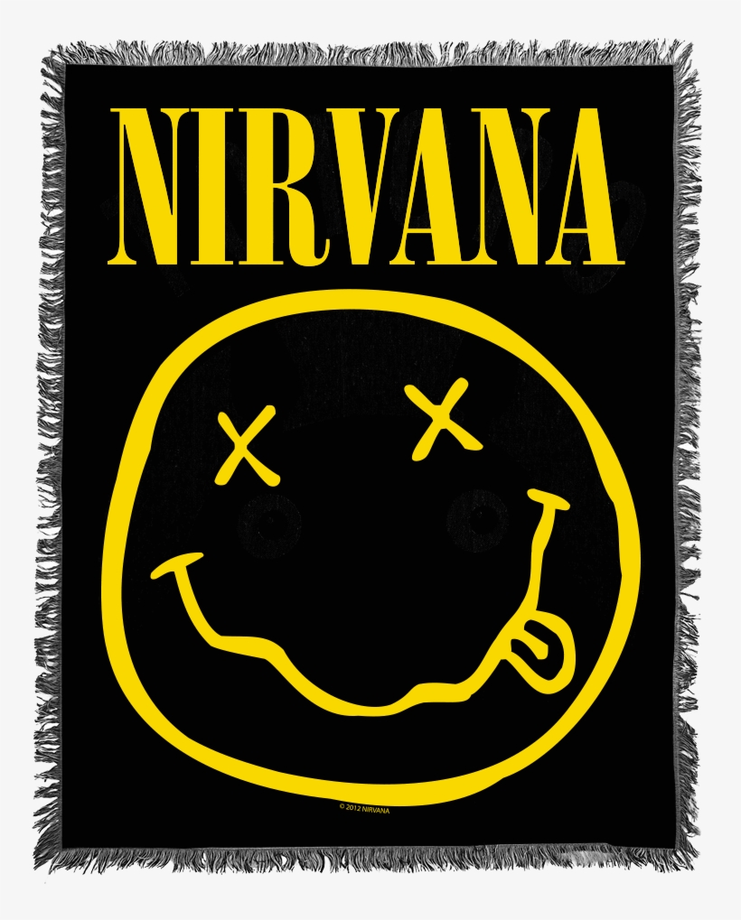 Smiley Woven Blanket - Nirvana Posters, transparent png #8402725