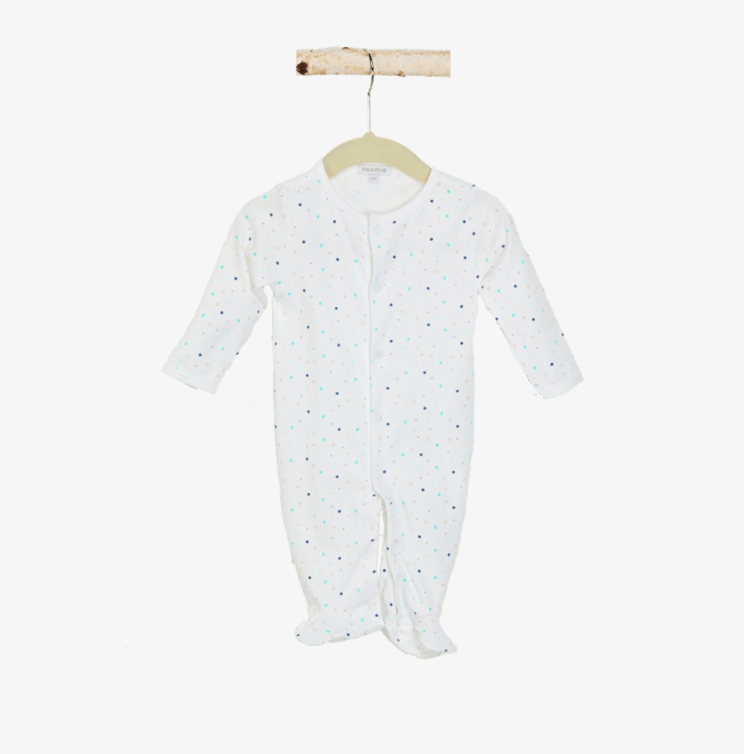 Baby Noomie Blue Dot Snap - Polka Dot, transparent png #8404162
