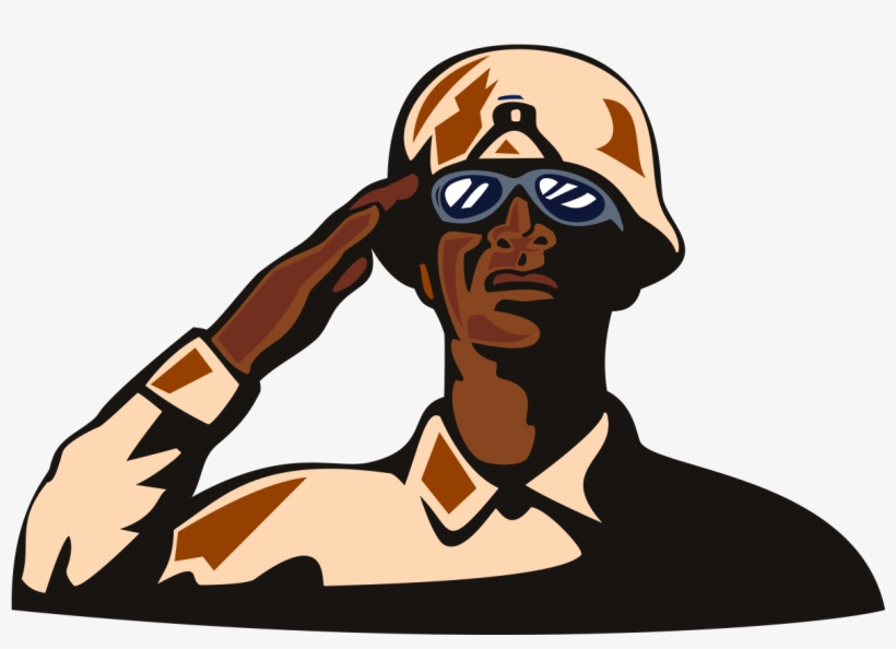Soldier Saluting Clipart - Salute, transparent png #8404553