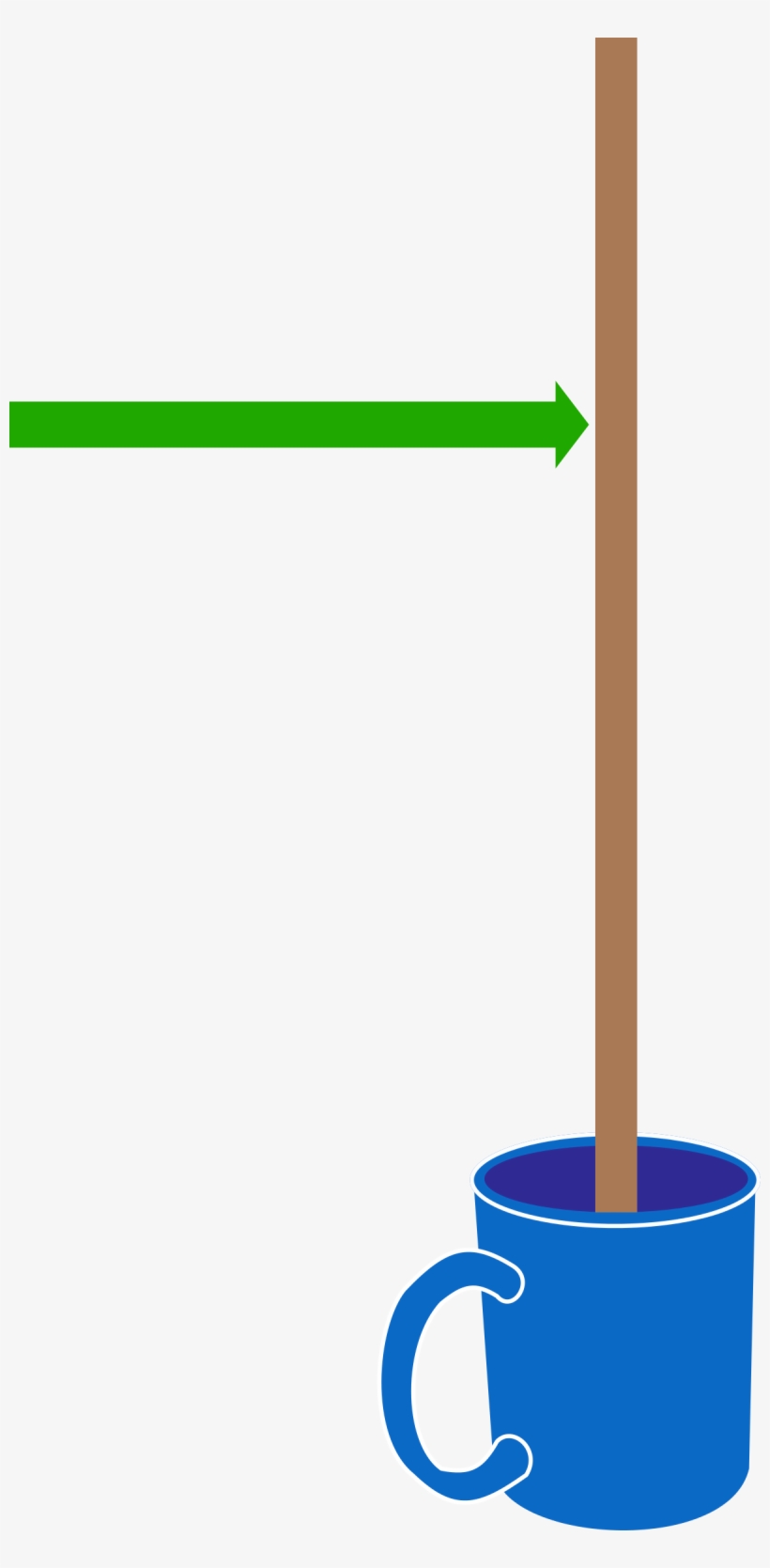 A Wooden Stick Of Length ℓ ℓ Is Balanced Vertically, transparent png #8406538