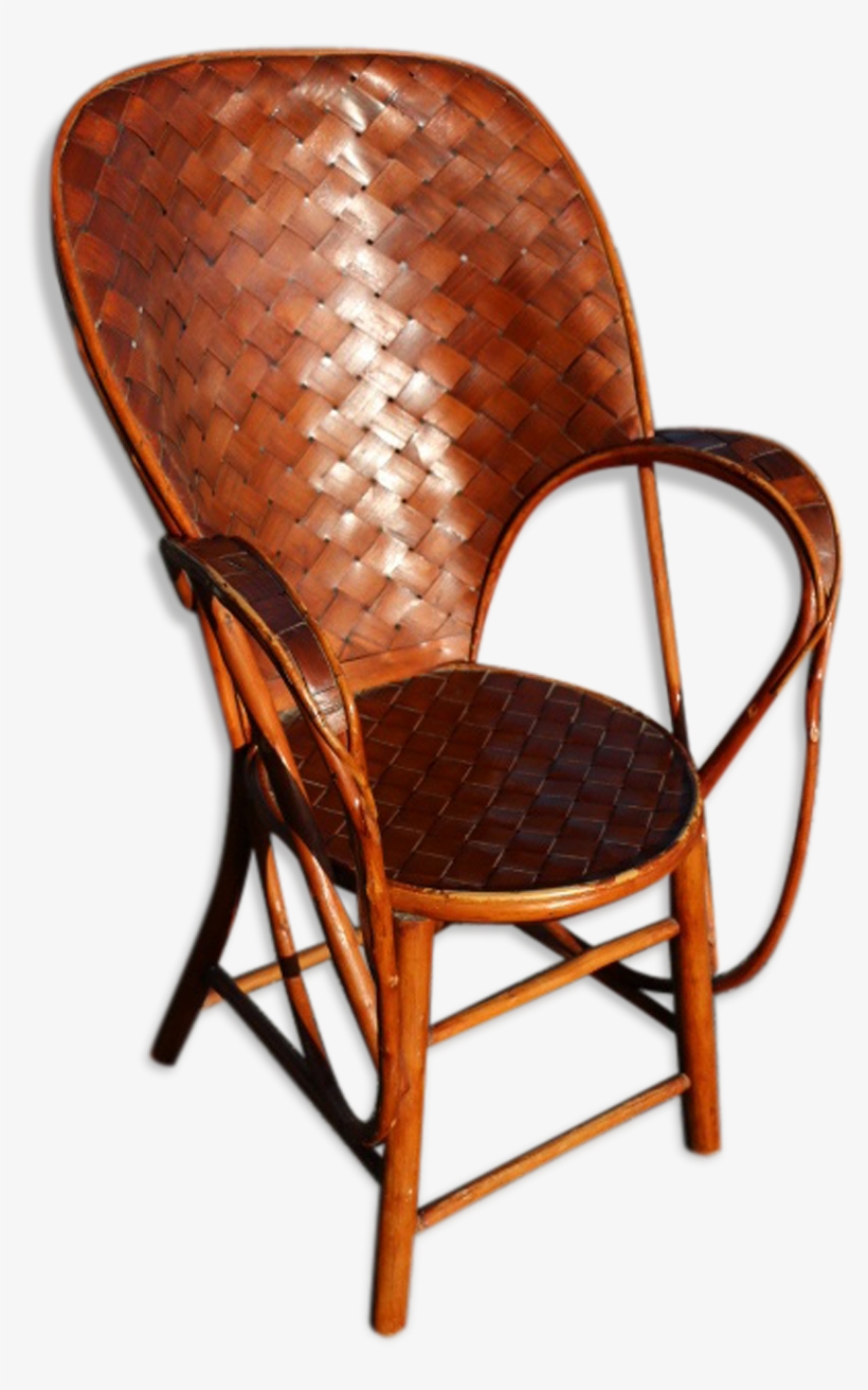 Armchair Rattan Banana Leaves - Rocking Chair, transparent png #8406584