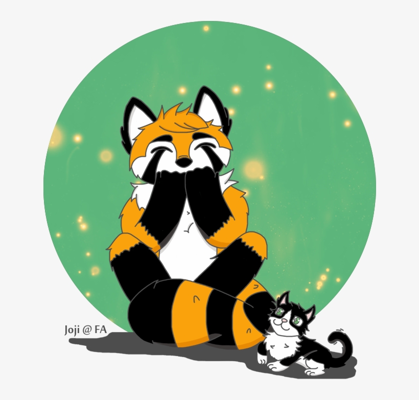 [com] Panda With His Cat - Illustration, transparent png #8406643