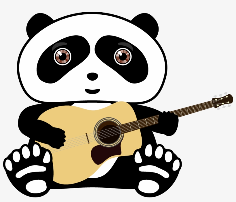Giant Panda T-shirt Red Panda Guitar, transparent png #8406954