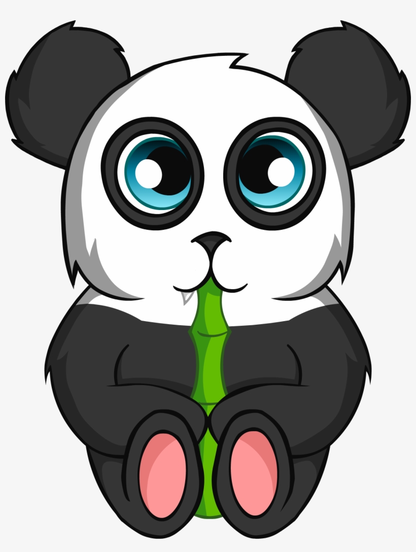 I Drew A Cute Panda In My Notebook In Class And Decided - Cartoon, transparent png #8407100