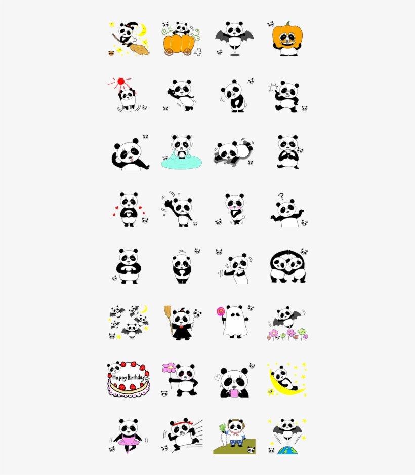Cute Panda Mipan Halloween, transparent png #8407291
