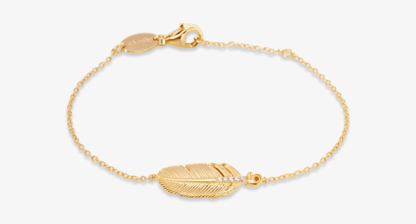 Engelsrufer Bracelet Feather Gold Plated - Engelsrufer Armband Gold, transparent png #8407470