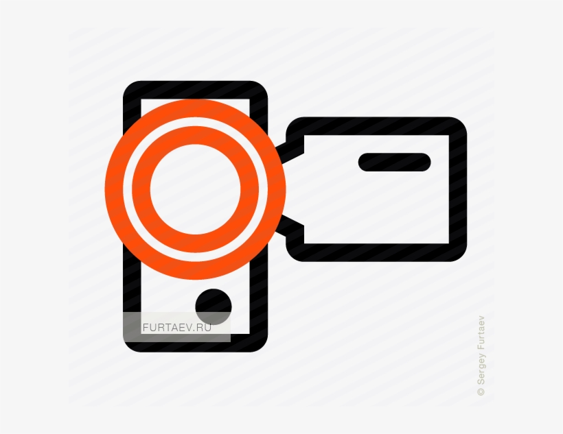 Vector Icon Of Camcorder - Circle, transparent png #8408199