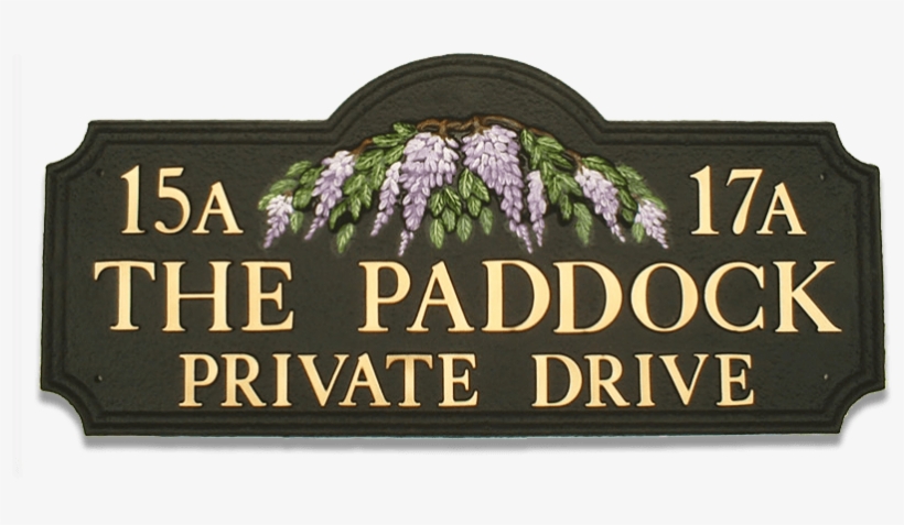 Wisteria House Sign - Vasco Vice, transparent png #8408775