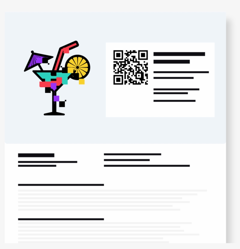 Your Attendees' Tickets Display A Unique Qrcode And - Cartoon, transparent png #8409285