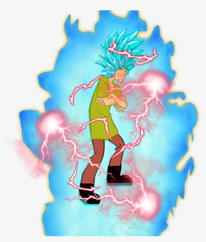 Shaggy Rogers - Super Saiyan Blue Ki, transparent png #8409995