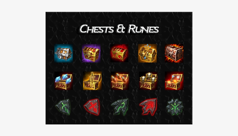 This Icon Package Contains Different Types Of Chests/runes - Games, transparent png #8410413