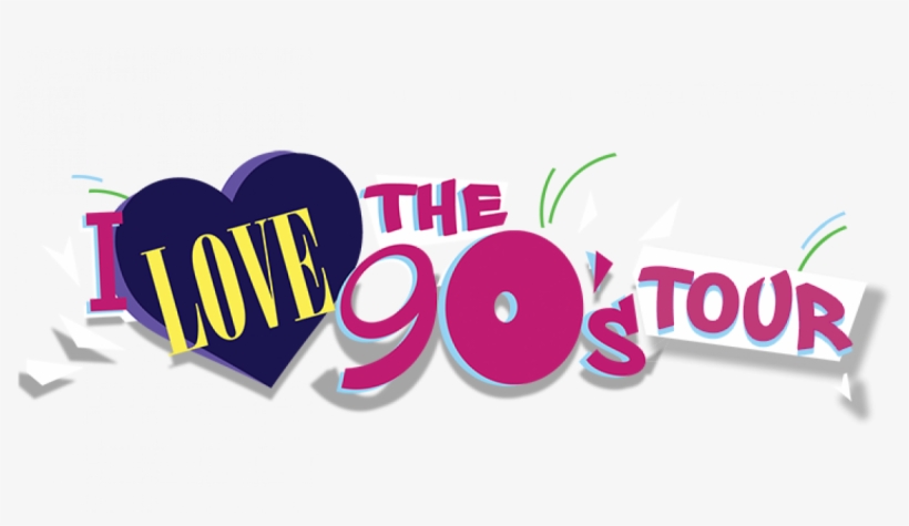 I Love The 90s Tour Logo1 - Graphic Design, transparent png #8410437