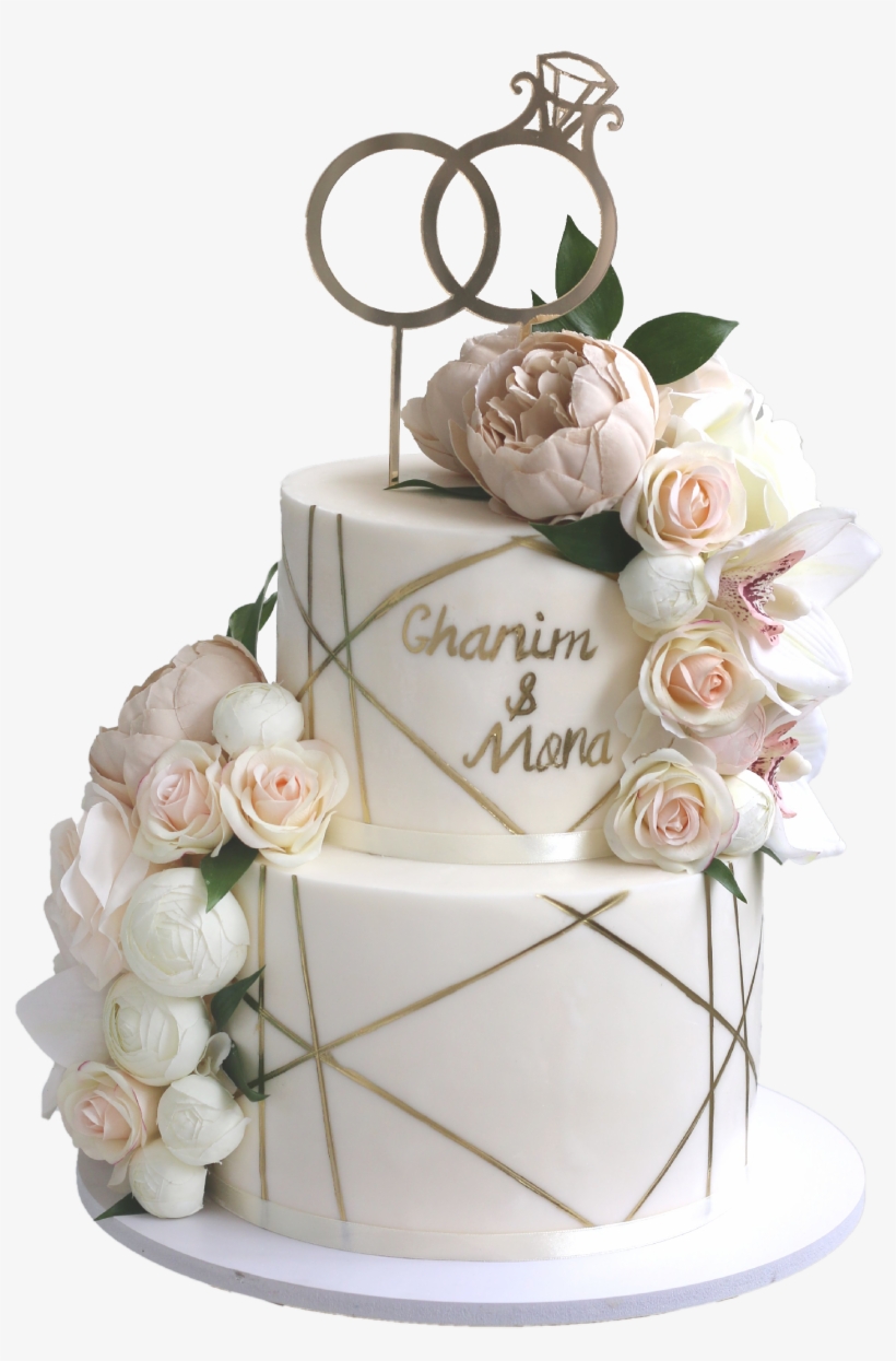 Golden Line Cake - Cake Decorating, transparent png #8410606