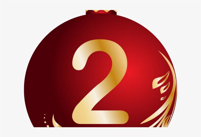 Christmas Ball Clipart Glass Ball - Christmas Ball Number 2 Png, transparent png #8411200