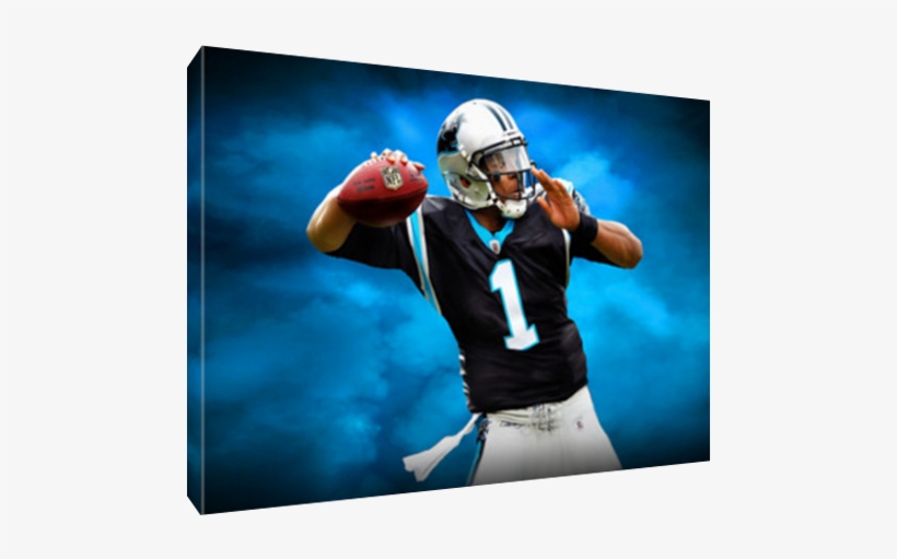 Details About Cam Newton Carolina Panthers Poster Photo - Kick American Football, transparent png #8411533