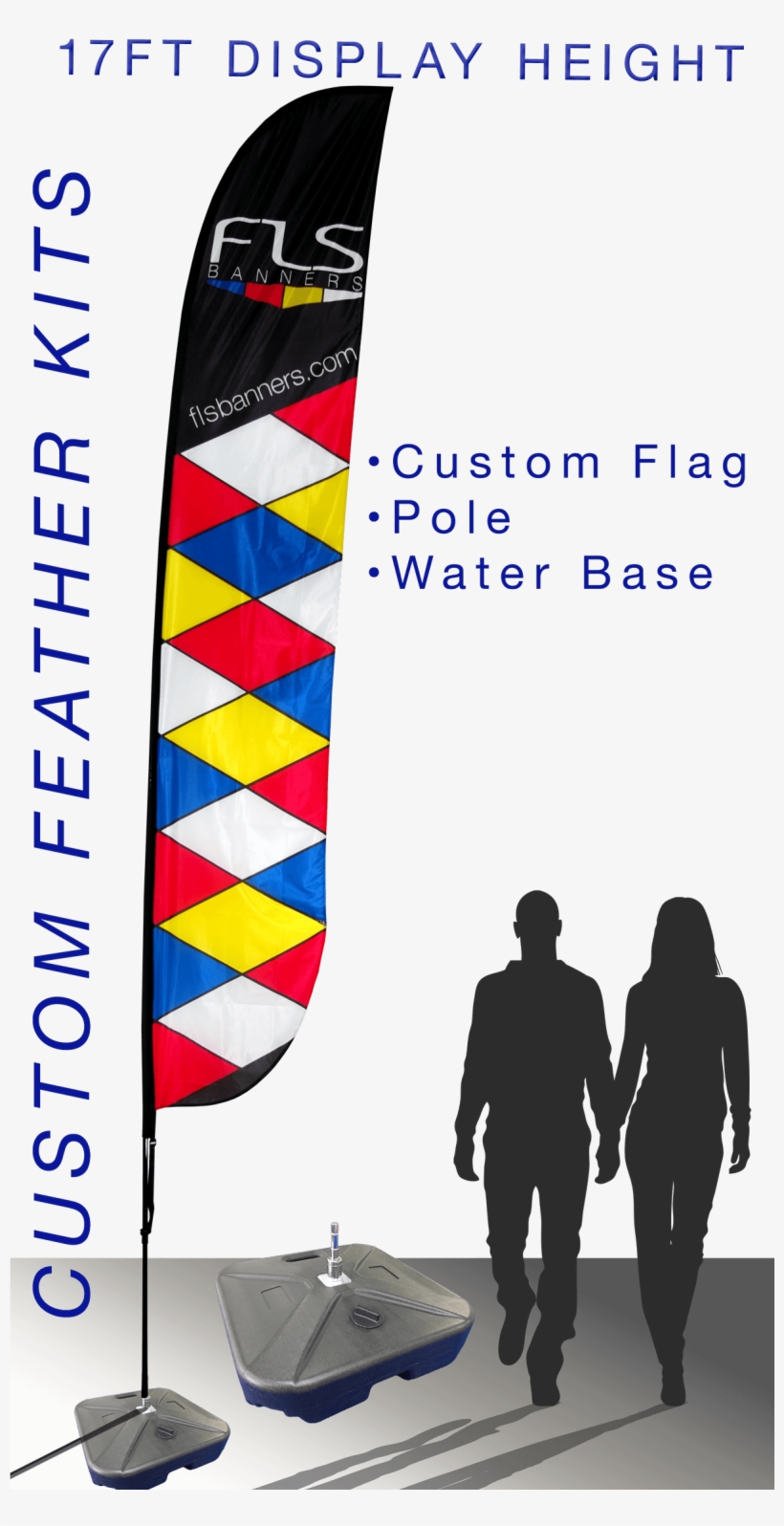 Feather Flag - Large Stand-out - Convex Bottom - Kit - Feather Banners Heavy Bottoms, transparent png #8411909