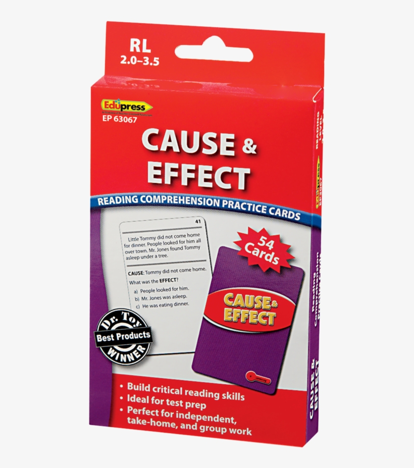 Tcr63067 Cause & Effect Practice Cards Red Level Image - Ink, transparent png #8412043