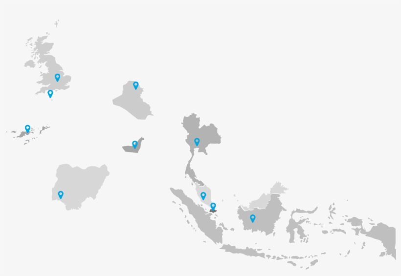 Img Location Map With Pins V2 - Southeast Asia And China, transparent png #8412047