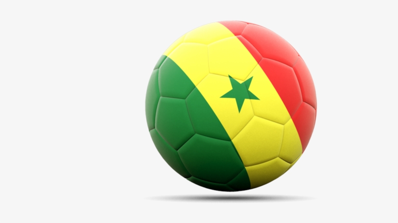 Senegal Flag Soccer Ball, transparent png #8412128