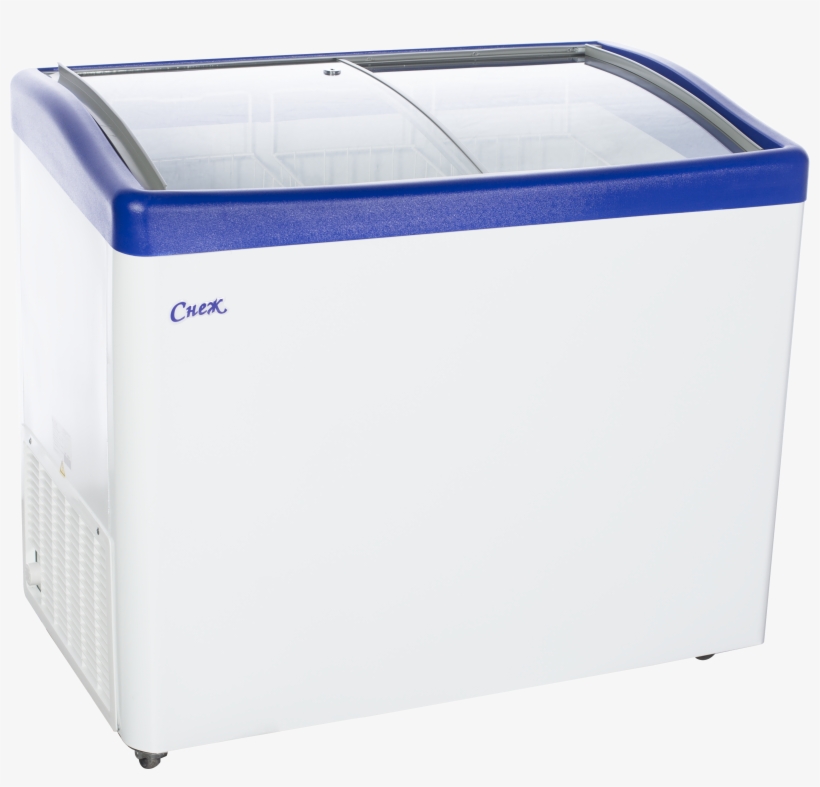 Freezer Chest With Curved Glass Mlg-350 - Washing Machine, transparent png #8412223