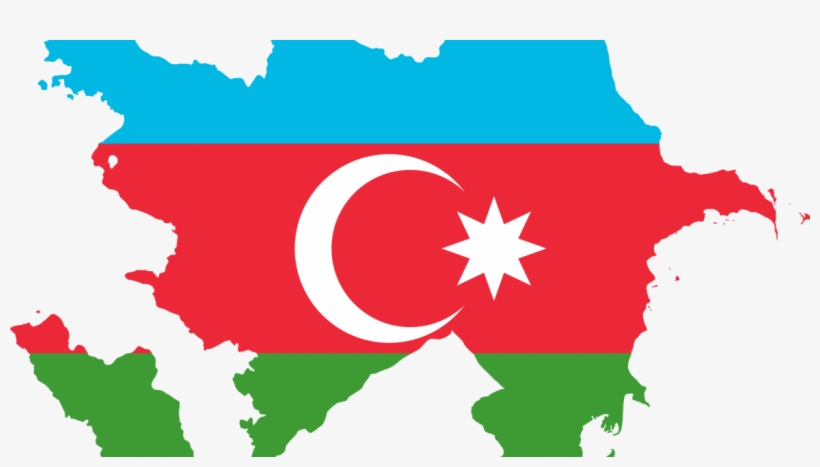 Map Of Azerbaijan Gharepeymapng - Azerbaijan Map And Flag, transparent png #8412262