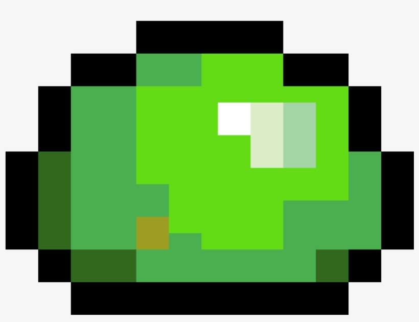 Green Slime - Terraria Blue Slime, transparent png #8412648