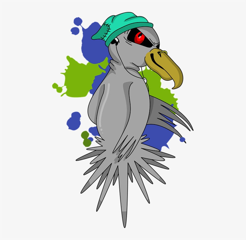 Bird Evil Comic Birds Bad Look View Feather - Comic Vögeln, transparent png #8412992