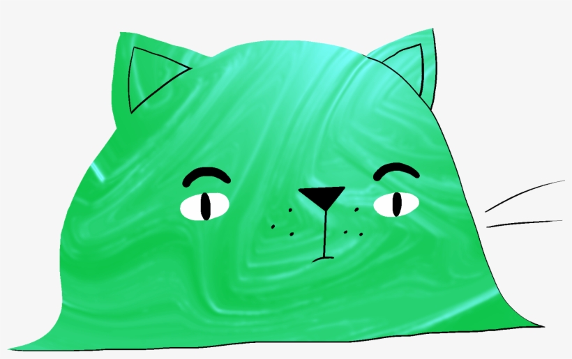 Kitty Slime - Cat Yawns, transparent png #8412993