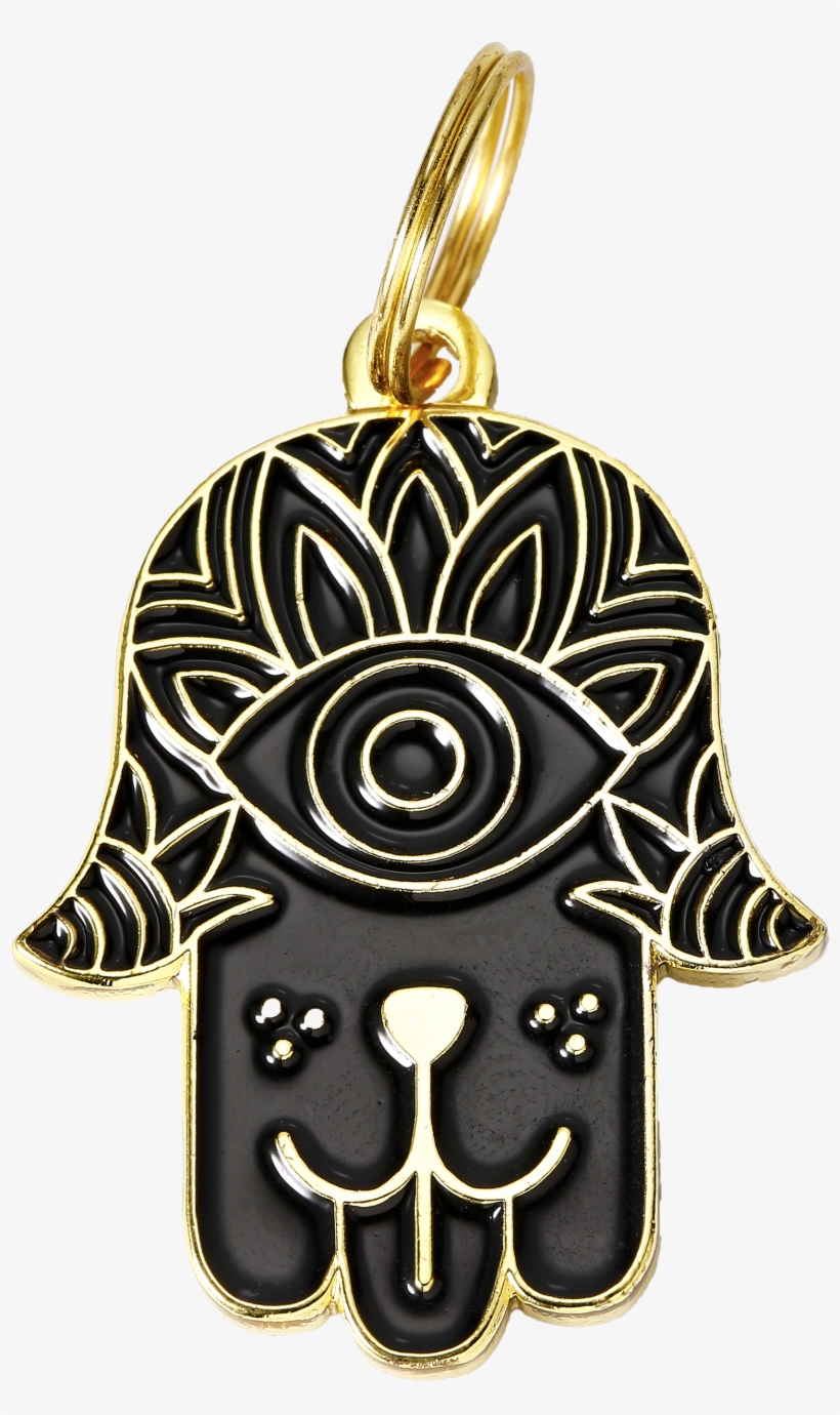 Dog Hamsa</br>enamel Charm</br>not Engraved</ - Locket, transparent png #8413316
