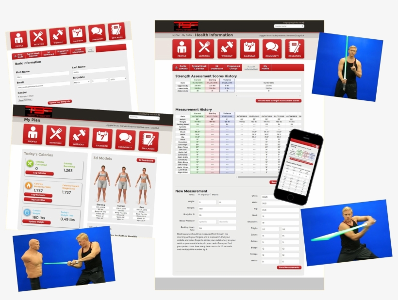 Lightsaber Fitness App - Web Page, transparent png #8413466