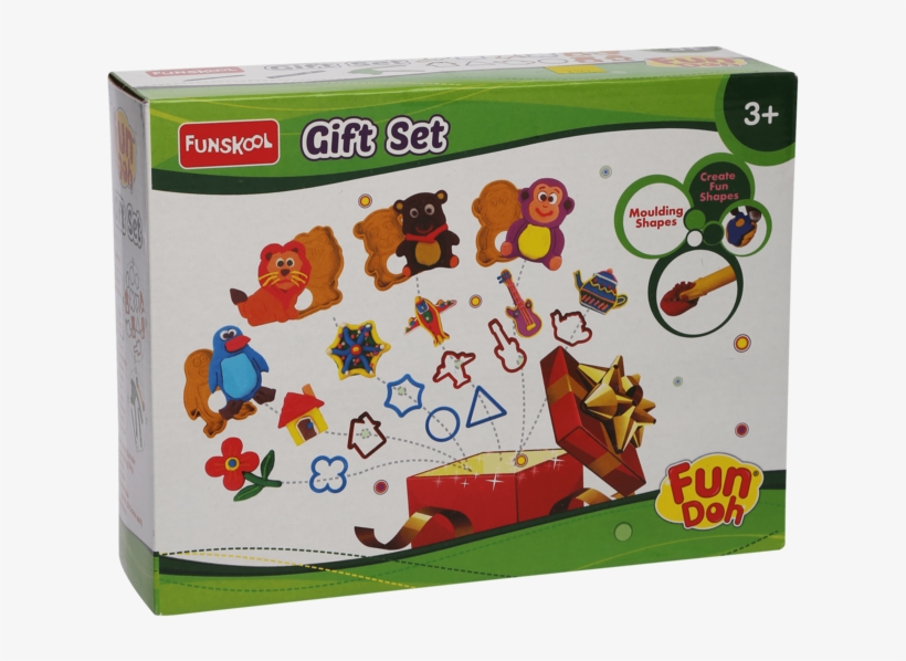 Unisex 5 Colour Tub Playdoh - Funskool Fun Doh Gift Set, transparent png #8413624