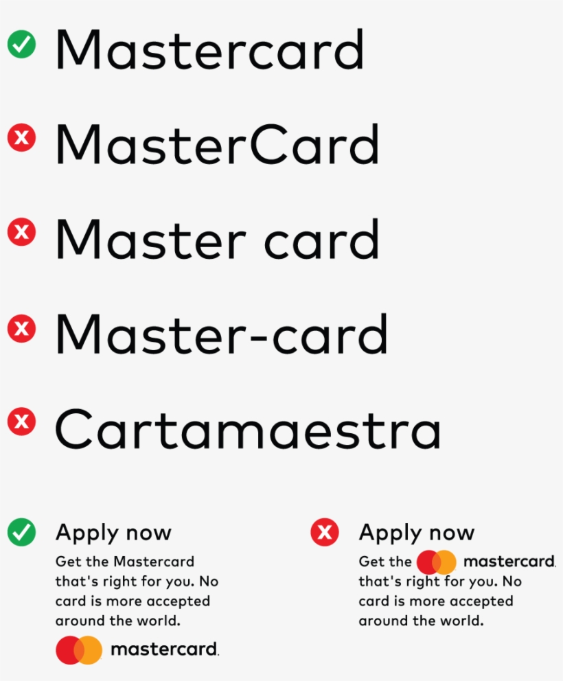 Brand Mark Guidelines Logo Usage Rules Images - Mastercard Font, transparent png #8413657
