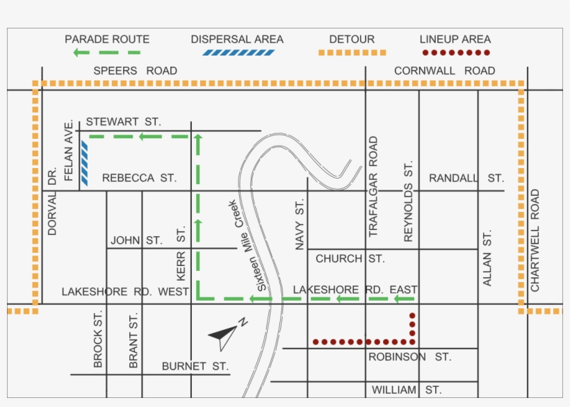 Santa Claus Parade Map - Diagram, transparent png #8413764