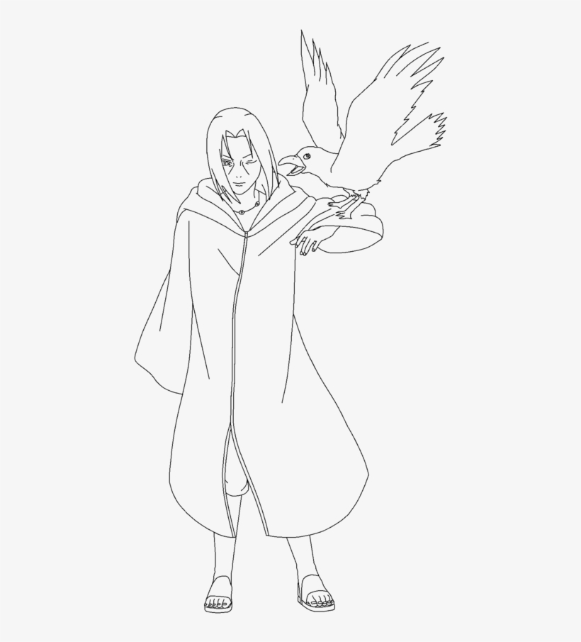 Itachi Uchiha Edo Tensei Lineart By Uchihaclanancestor - Sketch, transparent png #8414554